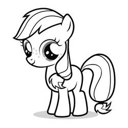 Malvorlage: Kleines Pony (Karikaturen) #41893 - Kostenlose Malvorlagen zum Ausdrucken