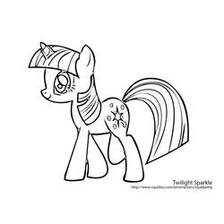 Malvorlage: Kleines Pony (Karikaturen) #41894 - Kostenlose Malvorlagen zum Ausdrucken