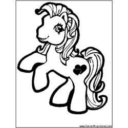 Malvorlage: Kleines Pony (Karikaturen) #41900 - Kostenlose Malvorlagen zum Ausdrucken
