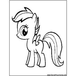 Malvorlage: Kleines Pony (Karikaturen) #41929 - Kostenlose Malvorlagen zum Ausdrucken