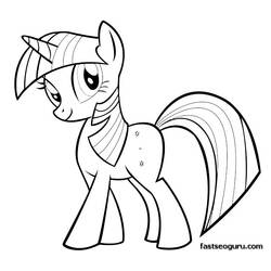 Malvorlage: Kleines Pony (Karikaturen) #41987 - Kostenlose Malvorlagen zum Ausdrucken