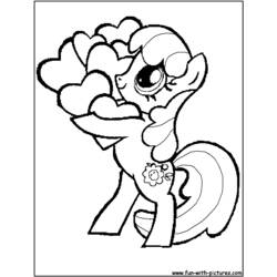 Malvorlage: Kleines Pony (Karikaturen) #42050 - Kostenlose Malvorlagen zum Ausdrucken