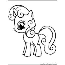 Malvorlage: Kleines Pony (Karikaturen) #42059 - Kostenlose Malvorlagen zum Ausdrucken