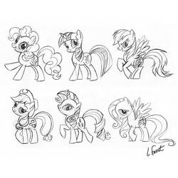 Malvorlage: Kleines Pony (Karikaturen) #42178 - Kostenlose Malvorlagen zum Ausdrucken