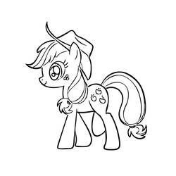 Malvorlage: Kleines Pony (Karikaturen) #42208 - Kostenlose Malvorlagen zum Ausdrucken