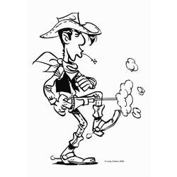 Malvorlage: Lucky Luke (Karikaturen) #25511 - Kostenlose Malvorlagen zum Ausdrucken