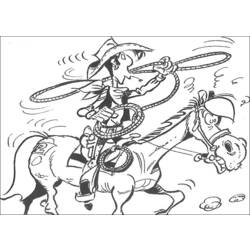 Malvorlage: Lucky Luke (Karikaturen) #25518 - Kostenlose Malvorlagen zum Ausdrucken