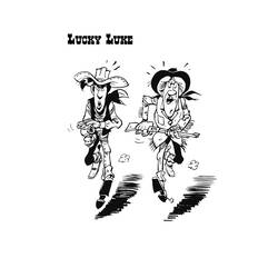 Malvorlage: Lucky Luke (Karikaturen) #25524 - Kostenlose Malvorlagen zum Ausdrucken