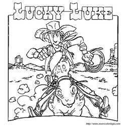 Malvorlage: Lucky Luke (Karikaturen) #25527 - Kostenlose Malvorlagen zum Ausdrucken