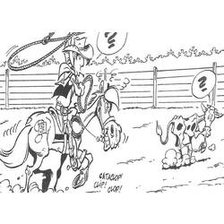 Malvorlage: Lucky Luke (Karikaturen) #25533 - Kostenlose Malvorlagen zum Ausdrucken