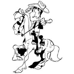Malvorlage: Lucky Luke (Karikaturen) #25540 - Kostenlose Malvorlagen zum Ausdrucken