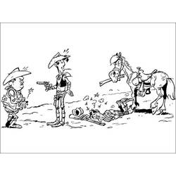 Malvorlage: Lucky Luke (Karikaturen) #25542 - Kostenlose Malvorlagen zum Ausdrucken