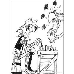 Malvorlage: Lucky Luke (Karikaturen) #25544 - Kostenlose Malvorlagen zum Ausdrucken