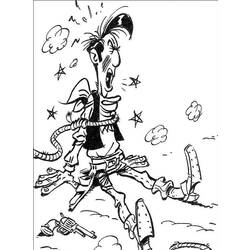 Malvorlage: Lucky Luke (Karikaturen) #25549 - Kostenlose Malvorlagen zum Ausdrucken