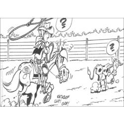 Malvorlage: Lucky Luke (Karikaturen) #25552 - Kostenlose Malvorlagen zum Ausdrucken