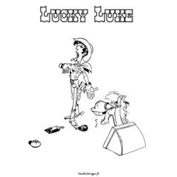 Malvorlage: Lucky Luke (Karikaturen) #25556 - Kostenlose Malvorlagen zum Ausdrucken