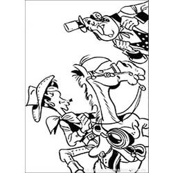 Malvorlage: Lucky Luke (Karikaturen) #25561 - Kostenlose Malvorlagen zum Ausdrucken