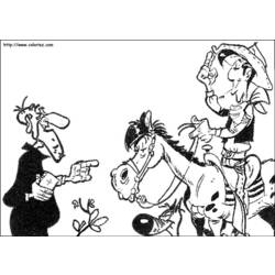 Malvorlage: Lucky Luke (Karikaturen) #25570 - Kostenlose Malvorlagen zum Ausdrucken