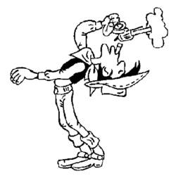 Malvorlage: Lucky Luke (Karikaturen) #25598 - Kostenlose Malvorlagen zum Ausdrucken