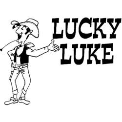 Malvorlage: Lucky Luke (Karikaturen) #25600 - Kostenlose Malvorlagen zum Ausdrucken