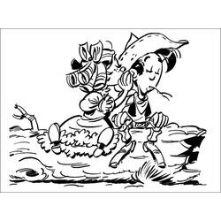Malvorlage: Lucky Luke (Karikaturen) #25604 - Kostenlose Malvorlagen zum Ausdrucken