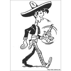 Malvorlage: Lucky Luke (Karikaturen) #25606 - Kostenlose Malvorlagen zum Ausdrucken