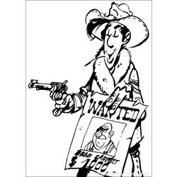 Malvorlage: Lucky Luke (Karikaturen) #25611 - Kostenlose Malvorlagen zum Ausdrucken