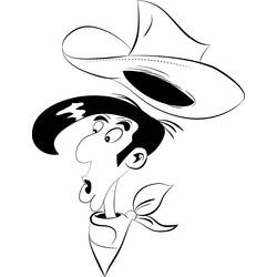 Malvorlage: Lucky Luke (Karikaturen) #25612 - Kostenlose Malvorlagen zum Ausdrucken