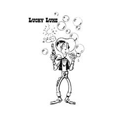 Malvorlage: Lucky Luke (Karikaturen) #25614 - Kostenlose Malvorlagen zum Ausdrucken