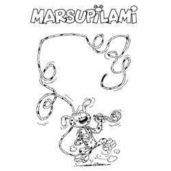 Malvorlage: Marsupilami (Karikaturen) #50094 - Kostenlose Malvorlagen zum Ausdrucken