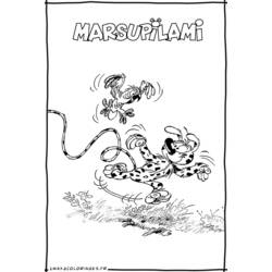 Malvorlage: Marsupilami (Karikaturen) #50111 - Kostenlose Malvorlagen zum Ausdrucken