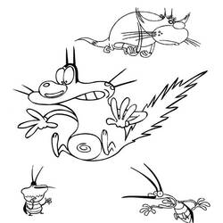 Malvorlage: Oggy und die Kakerlaken (Karikaturen) #37855 - Kostenlose Malvorlagen zum Ausdrucken