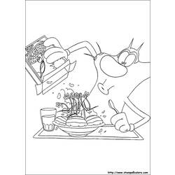 Malvorlage: Oggy und die Kakerlaken (Karikaturen) #37858 - Kostenlose Malvorlagen zum Ausdrucken