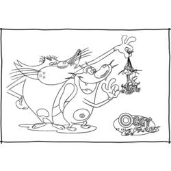 Malvorlage: Oggy und die Kakerlaken (Karikaturen) #37878 - Kostenlose Malvorlagen zum Ausdrucken