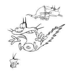 Malvorlage: Oggy und die Kakerlaken (Karikaturen) #37955 - Kostenlose Malvorlagen zum Ausdrucken