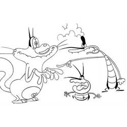 Malvorlage: Oggy und die Kakerlaken (Karikaturen) #38036 - Kostenlose Malvorlagen zum Ausdrucken
