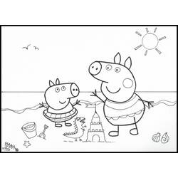 Malvorlage: Peppa Pig (Karikaturen) #43932 - Kostenlose Malvorlagen zum Ausdrucken