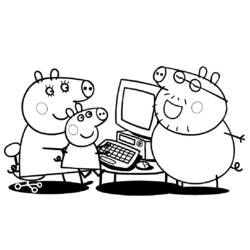 Malvorlage: Peppa Pig (Karikaturen) #43936 - Kostenlose Malvorlagen zum Ausdrucken