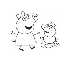 Malvorlage: Peppa Pig (Karikaturen) #44008 - Kostenlose Malvorlagen zum Ausdrucken