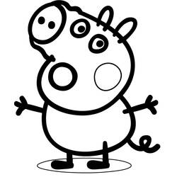Malvorlage: Peppa Pig (Karikaturen) #44009 - Kostenlose Malvorlagen zum Ausdrucken