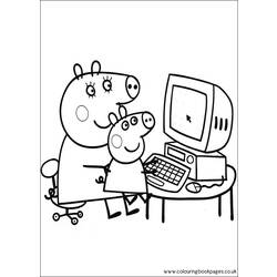 Malvorlage: Peppa Pig (Karikaturen) #44015 - Kostenlose Malvorlagen zum Ausdrucken
