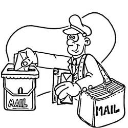 Malvorlage: Peter der Postbote (Karikaturen) #49496 - Kostenlose Malvorlagen zum Ausdrucken
