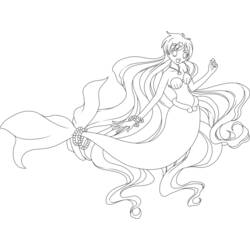 Malvorlage: Pichi Pichi Tonhöhe: Meerjungfrau-Melodie (Karikaturen) #53703 - Kostenlose Malvorlagen zum Ausdrucken