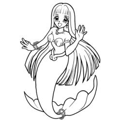Malvorlage: Pichi Pichi Tonhöhe: Meerjungfrau-Melodie (Karikaturen) #53726 - Kostenlose Malvorlagen zum Ausdrucken