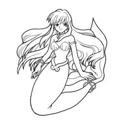 Malvorlage: Pichi Pichi Tonhöhe: Meerjungfrau-Melodie (Karikaturen) #53734 - Kostenlose Malvorlagen zum Ausdrucken