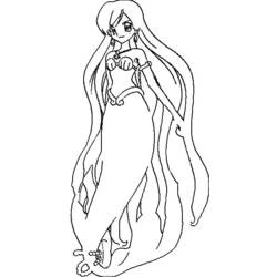 Malvorlage: Pichi Pichi Tonhöhe: Meerjungfrau-Melodie (Karikaturen) #53781 - Kostenlose Malvorlagen zum Ausdrucken