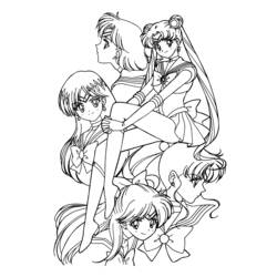 Malvorlage: Sailor Moon (Karikaturen) #50230 - Kostenlose Malvorlagen zum Ausdrucken