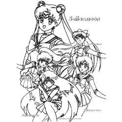 Malvorlage: Sailor Moon (Karikaturen) #50251 - Kostenlose Malvorlagen zum Ausdrucken