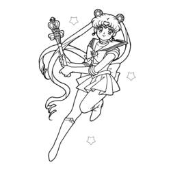 Malvorlage: Sailor Moon (Karikaturen) #50257 - Kostenlose Malvorlagen zum Ausdrucken