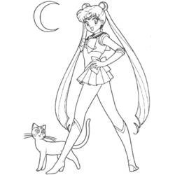 Malvorlage: Sailor Moon (Karikaturen) #50263 - Kostenlose Malvorlagen zum Ausdrucken